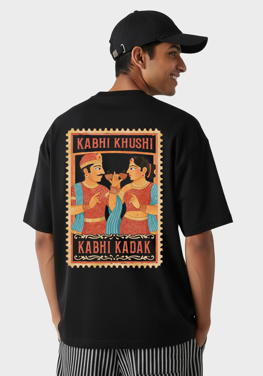 Kabhi Khushi Kabhi Kadak Unisex Oversized Graphic Tshirt