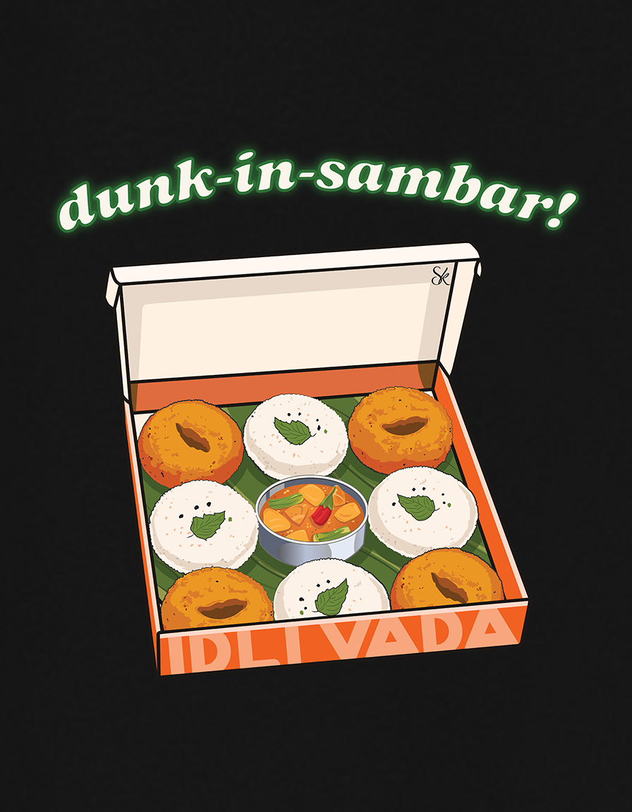 Dunkin Sambar Unisex Oversized Graphic Tshirt