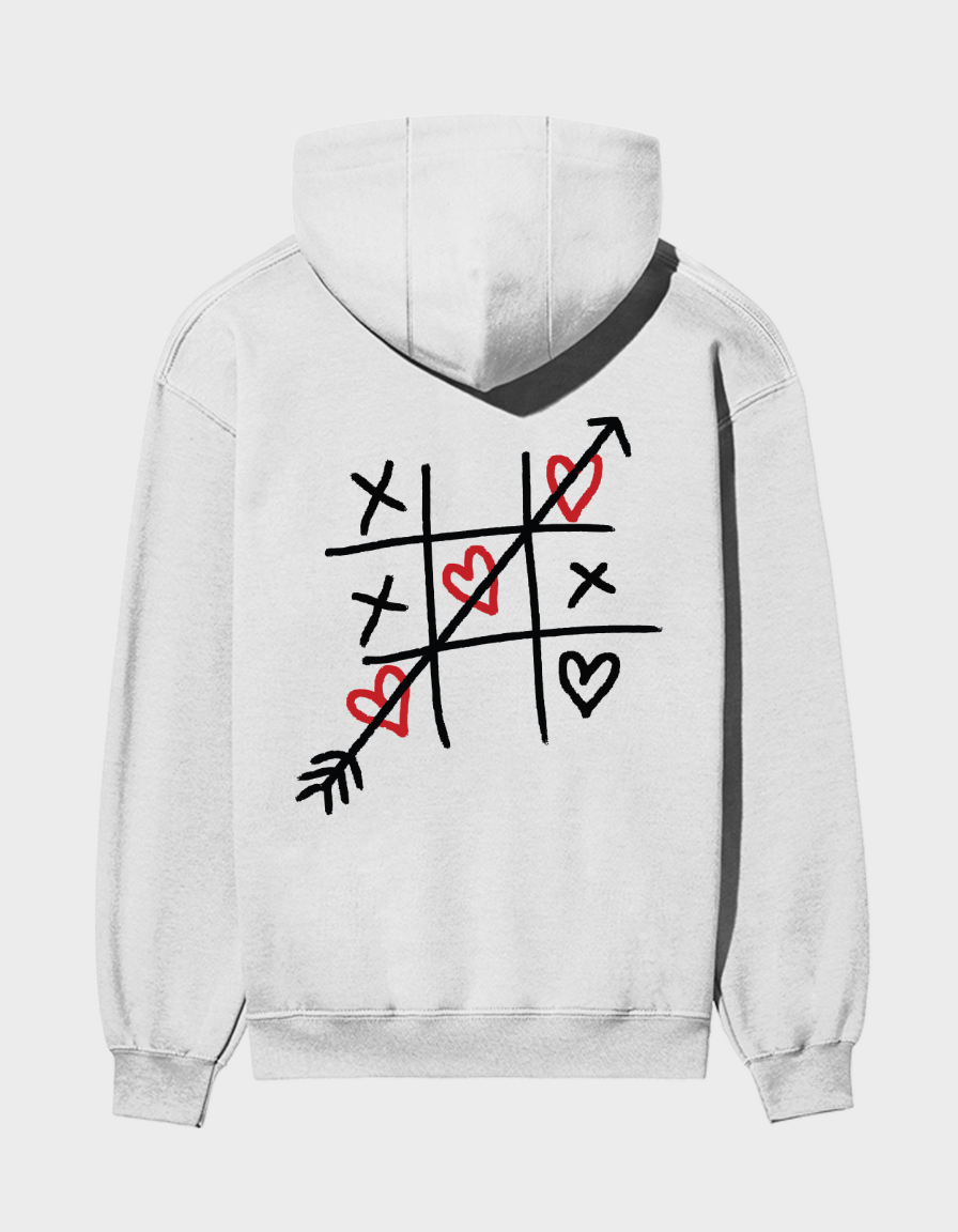 Tic Tac Toe-Unisex Brushed Fleece Hoodie