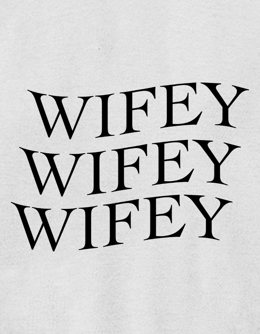 Wifey- Oversized Brushed Fleece Hoodie