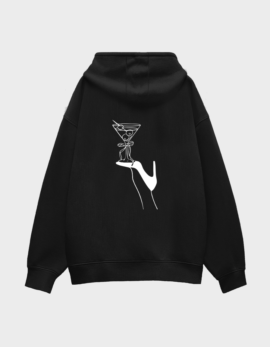 Money is Honey-Womens Oversized Brushed Fleece Hoodie