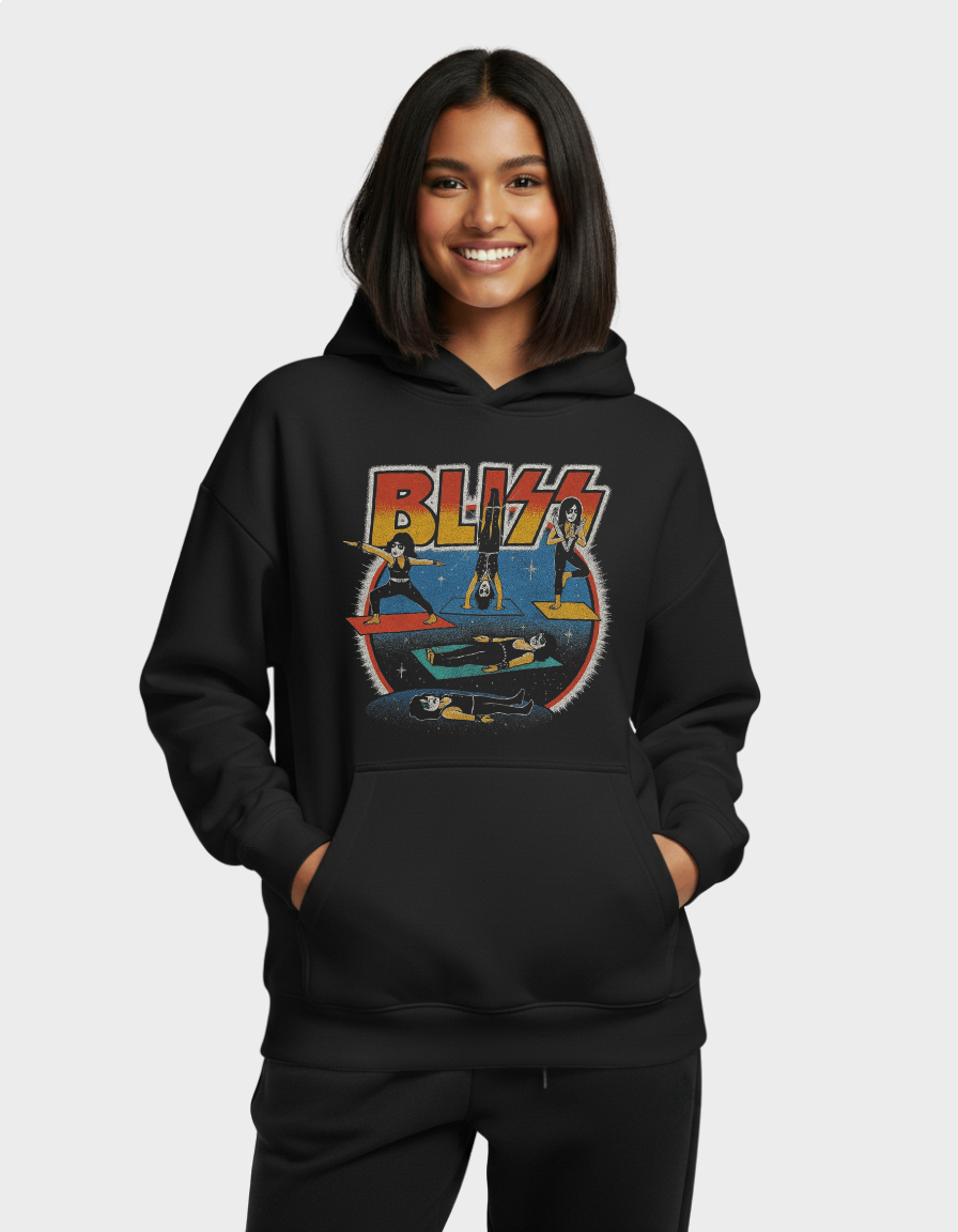 Bliss Bolt Unisex Brushed Fleece Graphic Hoodie