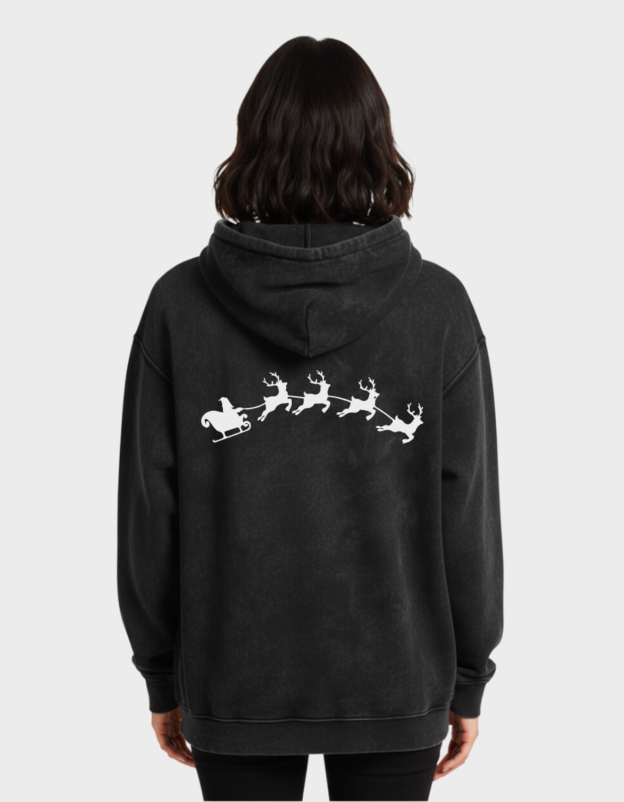Arc Sleigh Unisex Acid Washed Hoodie