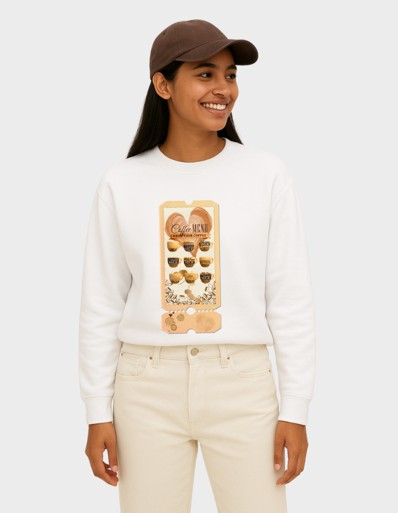 Know your Coffee Unisex  BrushedFleece Graphic Sweatshirt