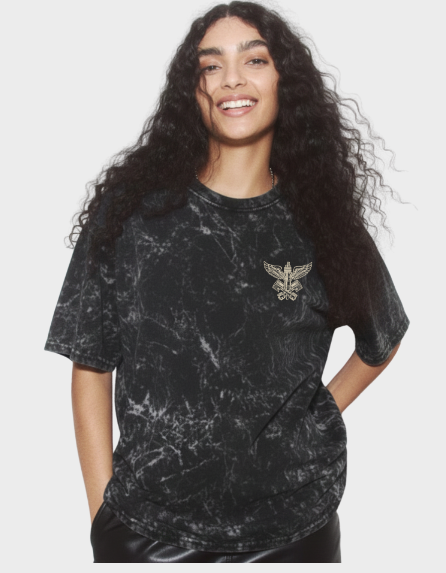 Kickstart Unisex Acid Washed Oversized Tee