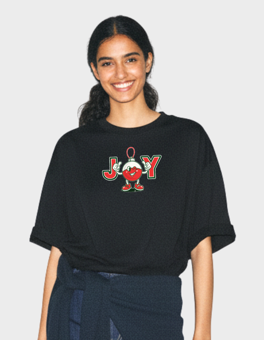 JOY Print Unisex Terry Oversized Tee