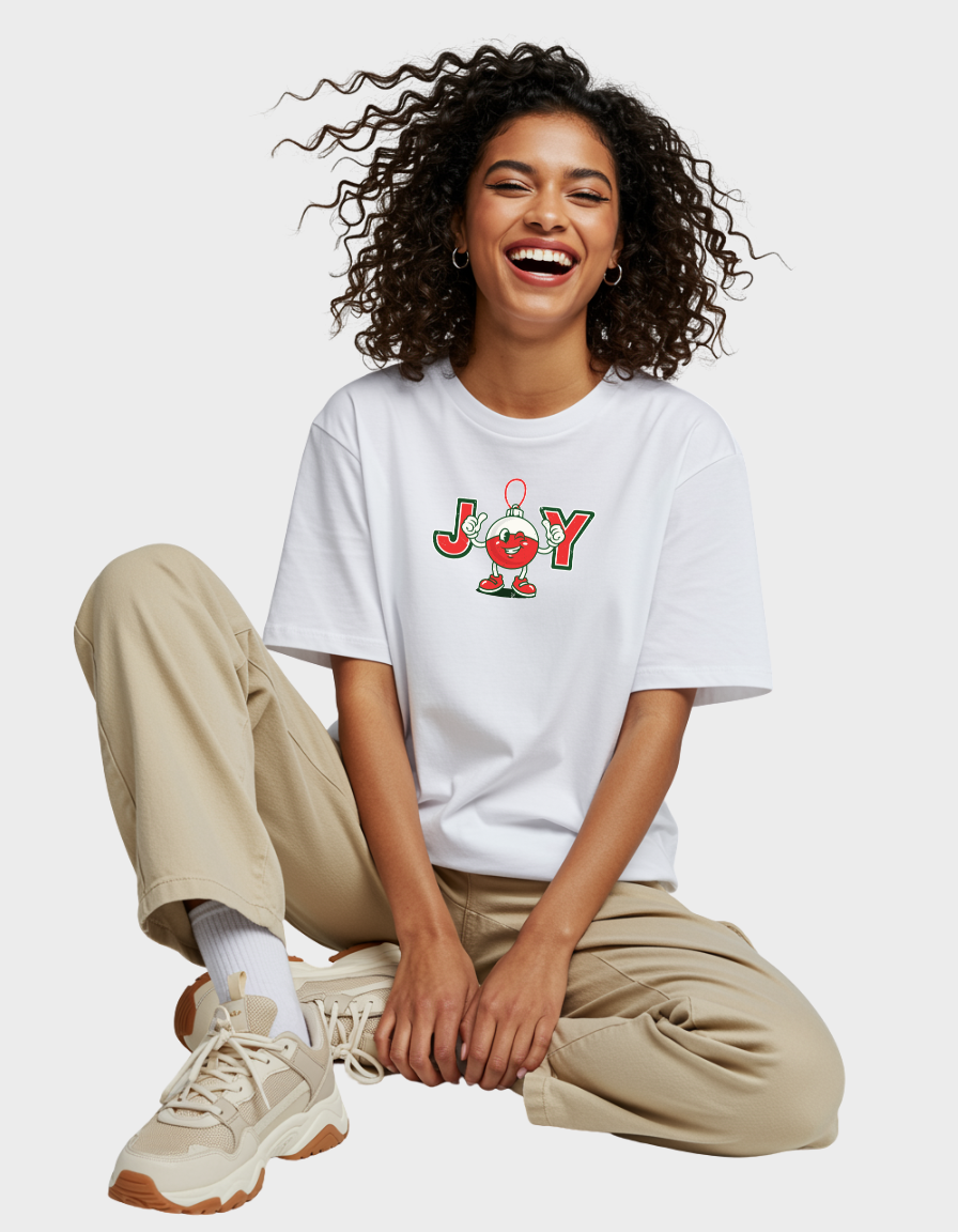 JOY Print Unisex Terry Oversized Tee