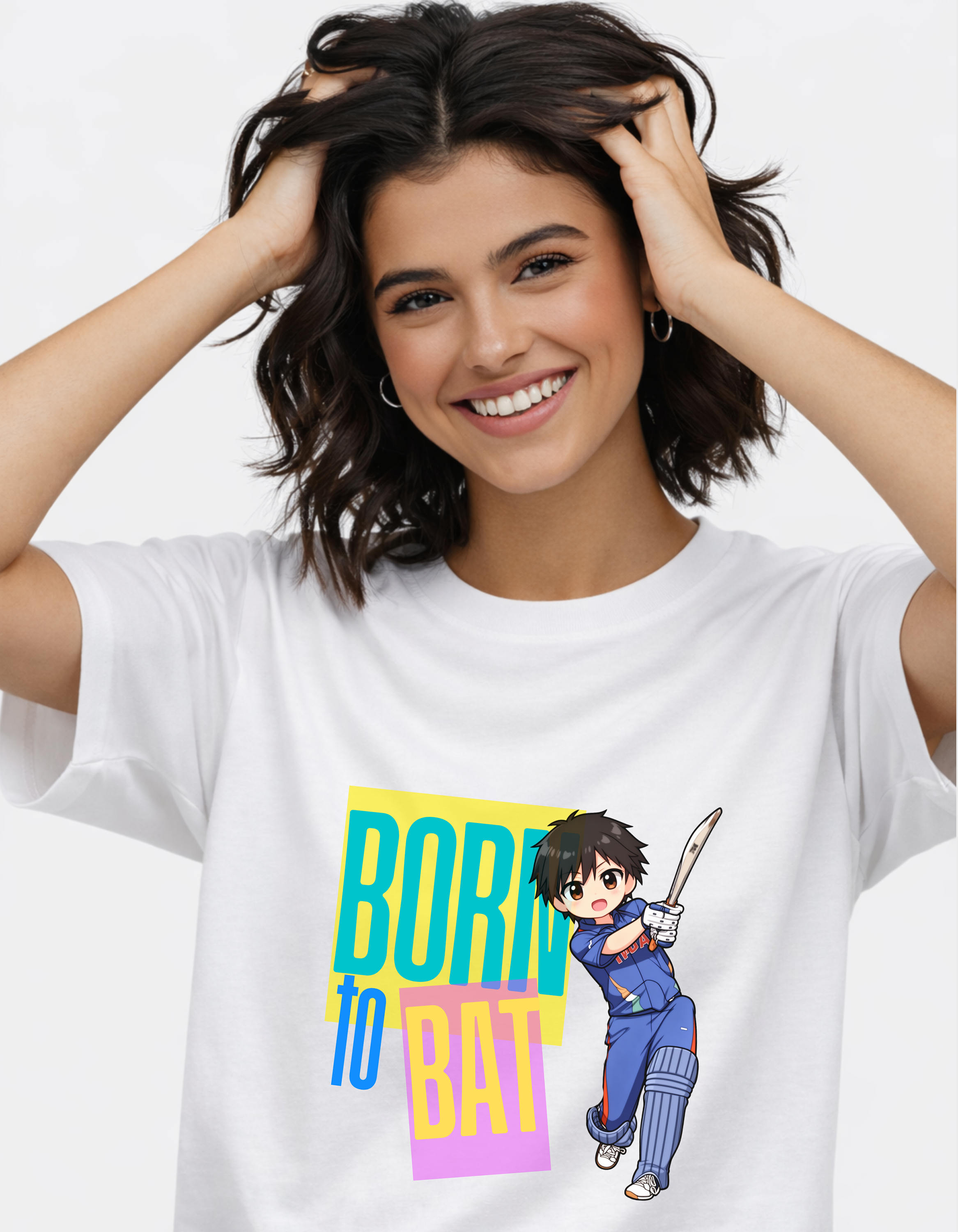 Born to Bat-Unisex Oversized Standard T-Shirt