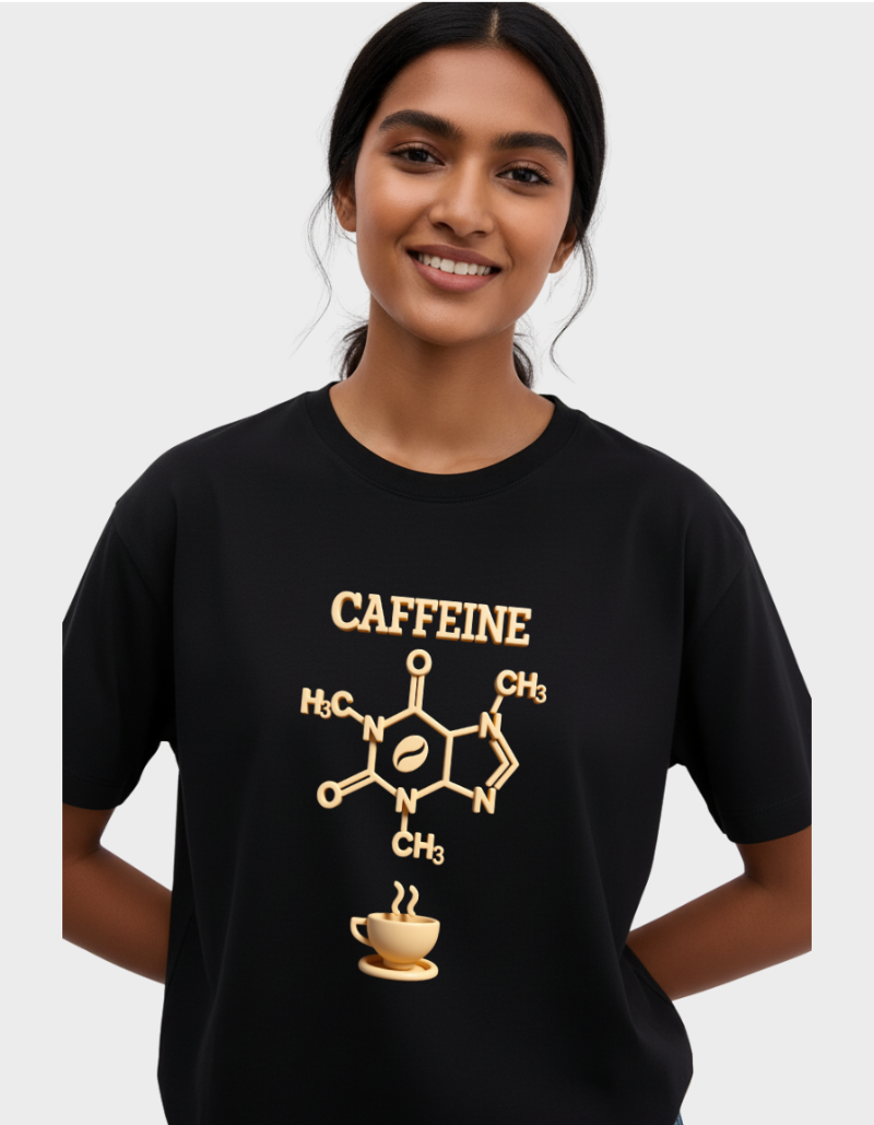 Caffeine Bond Unisex Cotton Graphic Tshirt