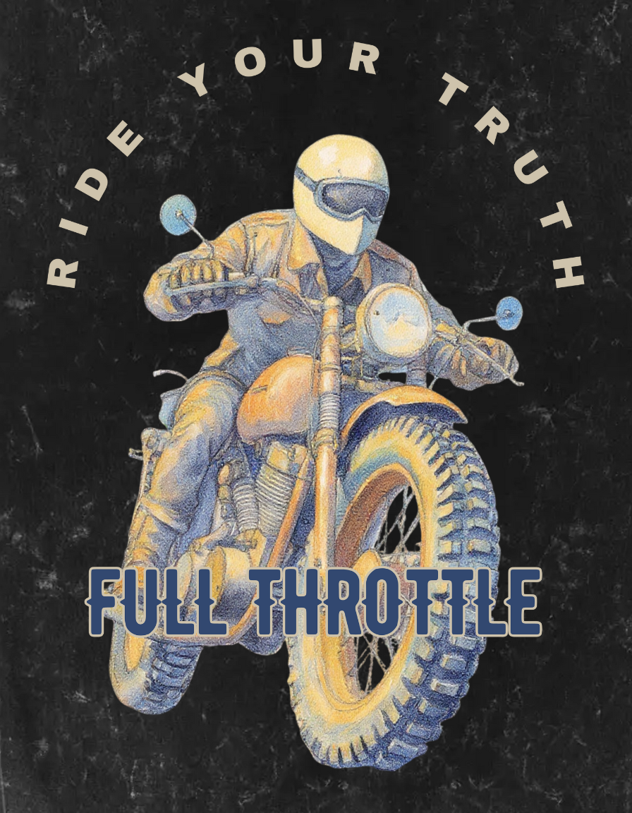 Full Throttle Unisex Acid Washed Hoodie