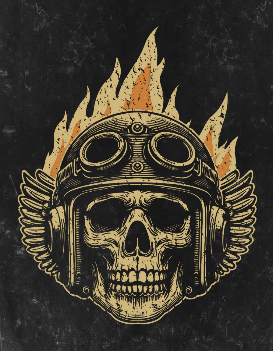 Blaze Rider Unisex Acid Washed Hoodie