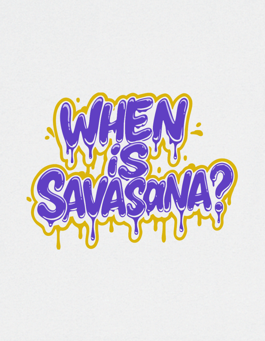 Savasana Graphic Crop Top