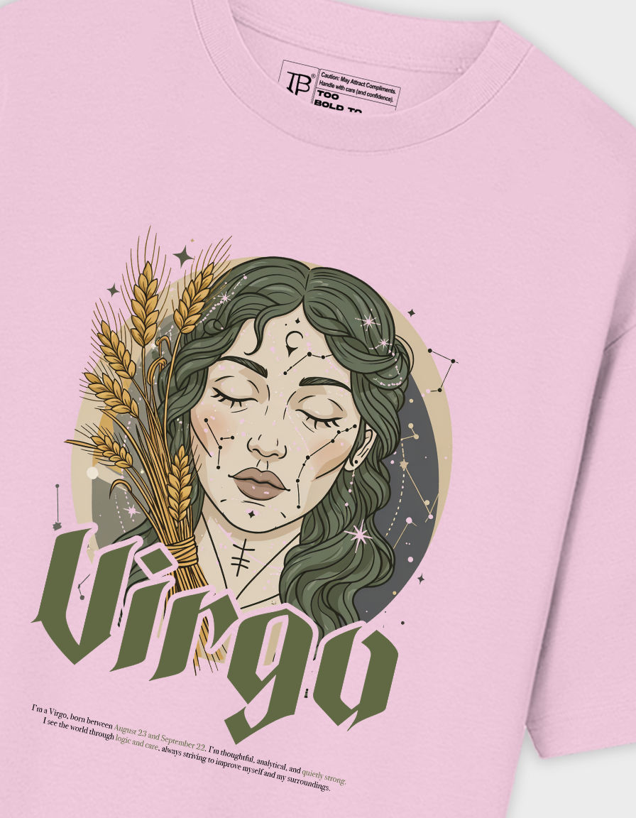 Virgo Zodiac Unisex Oversized T-Shirt