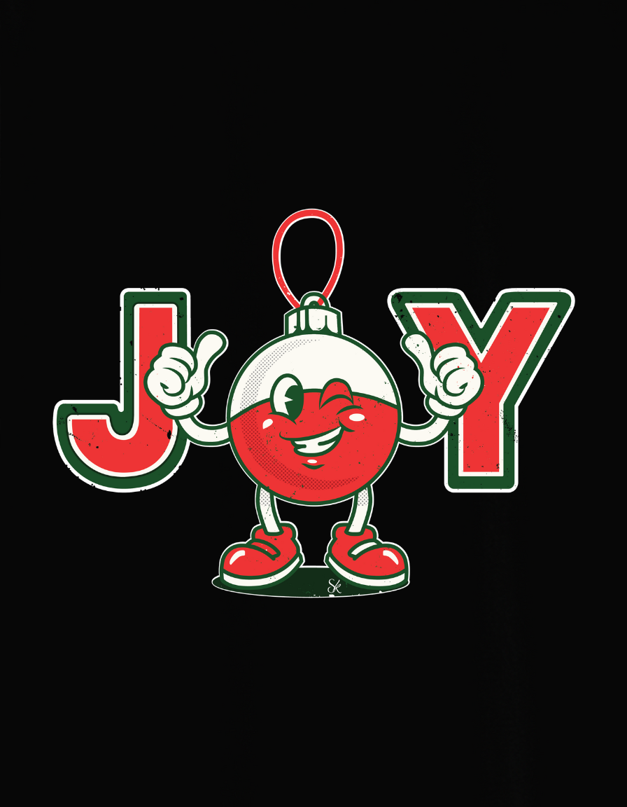 JOY Print Unisex Terry Oversized Tee