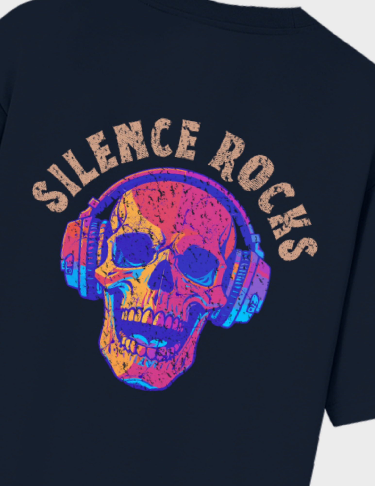 Silence Rocks Unisex Oversized Standard T-Shirt