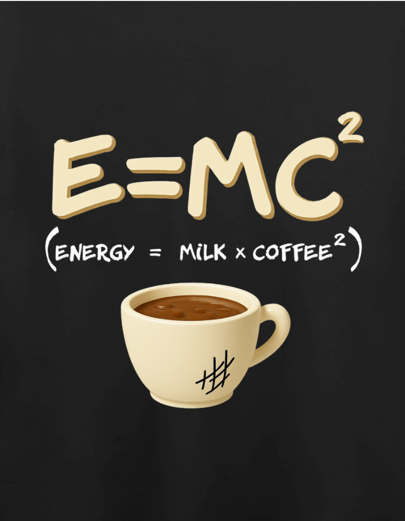 Coffequation Unisex  Cotton Graphic  Tshirt