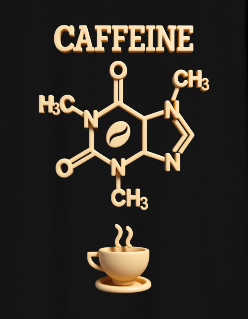 Caffeine Bond Unisex Cotton Graphic Tshirt