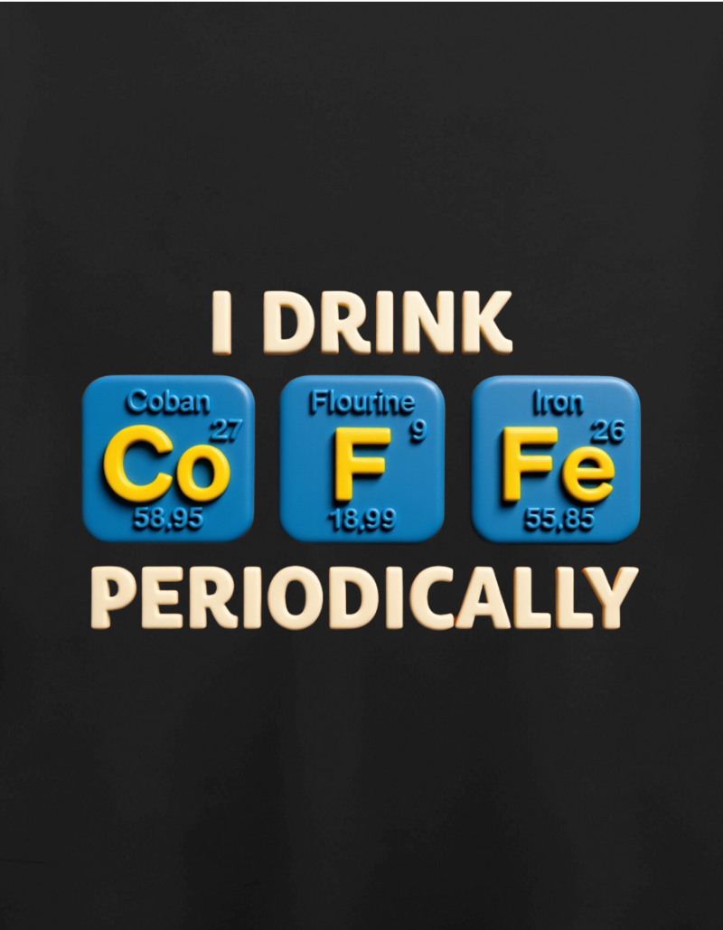 Periodic Brew Unisex Cotton Graphic Tshirt