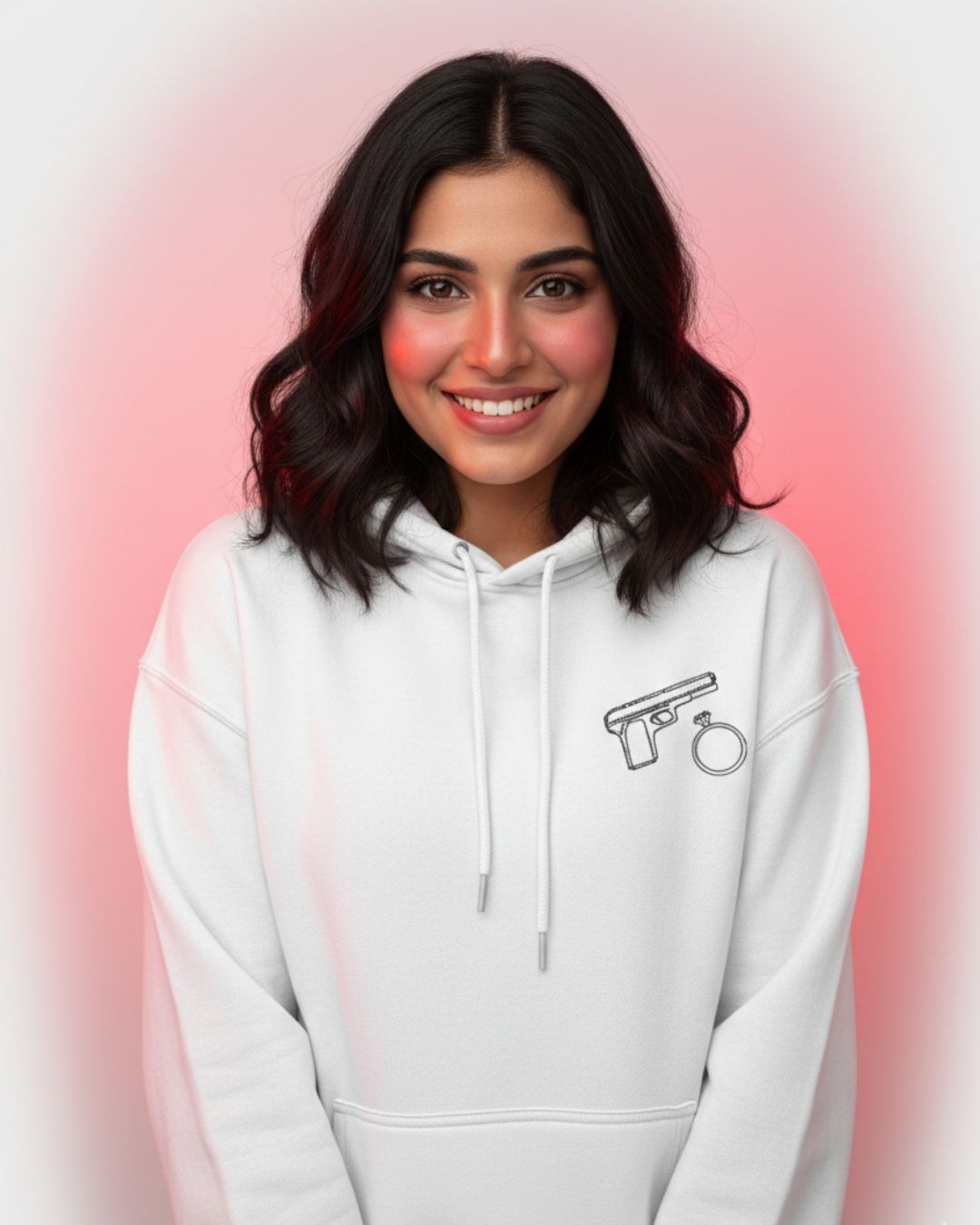 Wifey- Oversized Brushed Fleece Hoodie