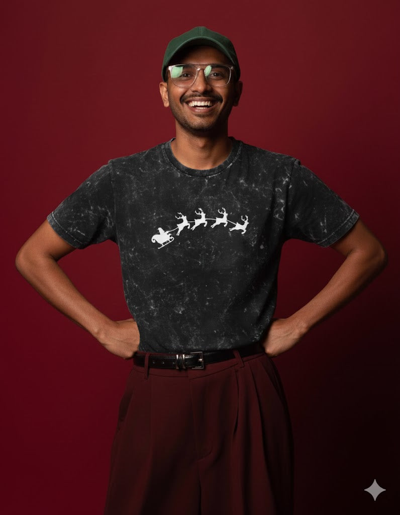 Arc Sleigh Unisex Acid Washed Oversized Tee