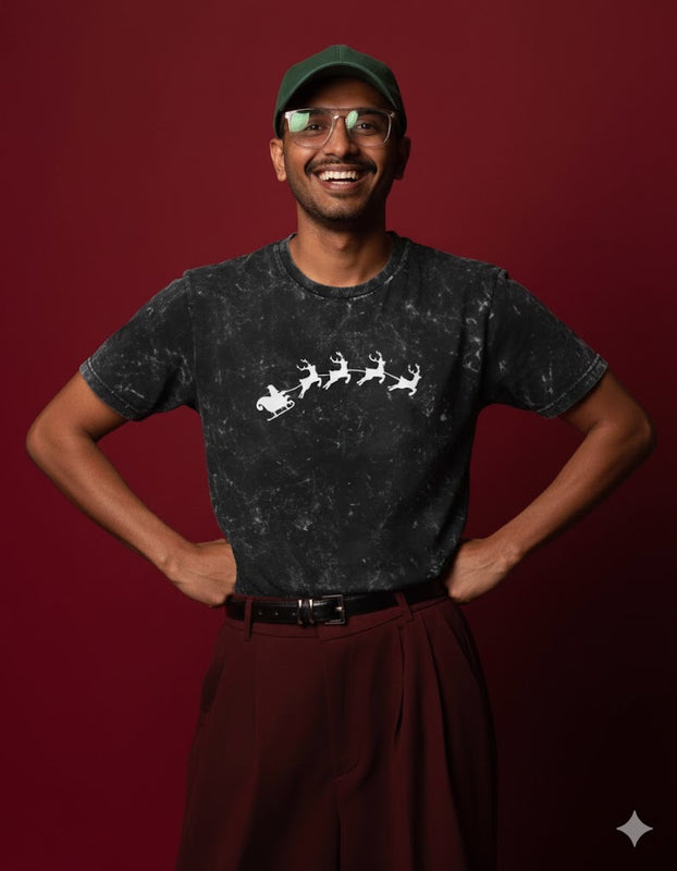 Arc Sleigh Unisex Acid Washed Oversized Tee